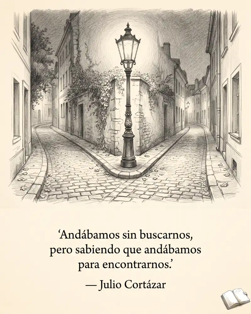 Frase romántica sobre el destino.