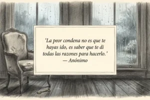 Frases de arrepentimiento y culpa por amor