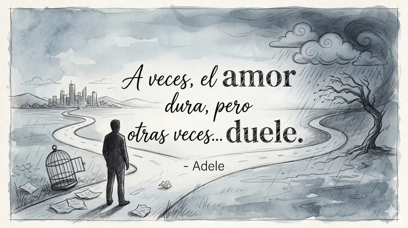 paisaje melancolico con frases de desilusión amorosa