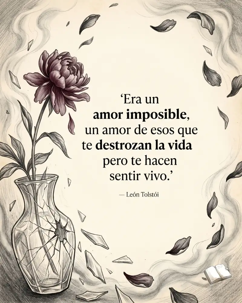 Frase de amor con peonía borgoña.