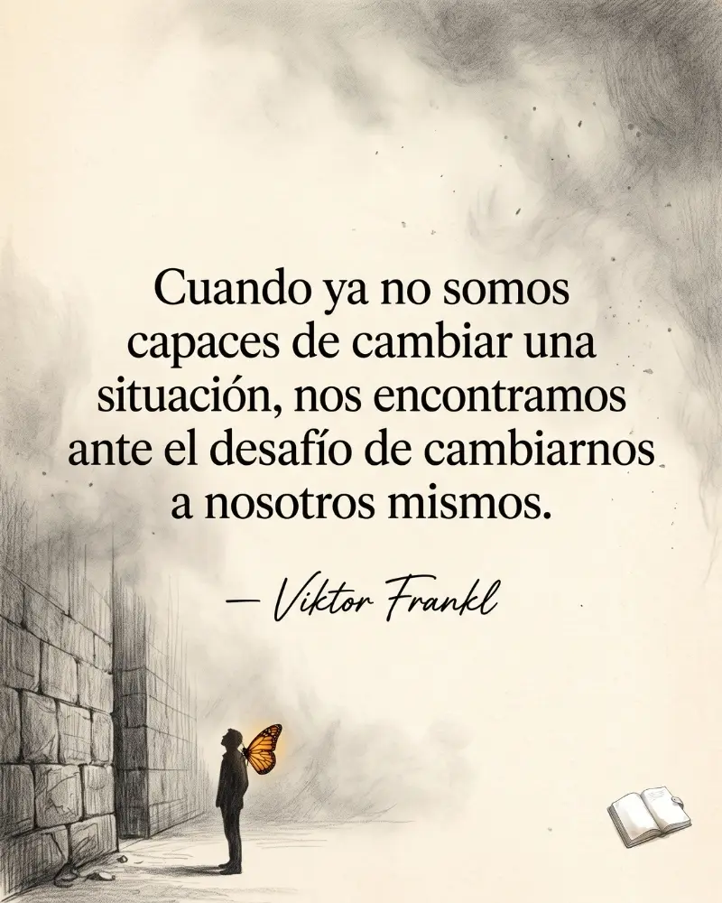 Muro y mariposa con texto de psicologia