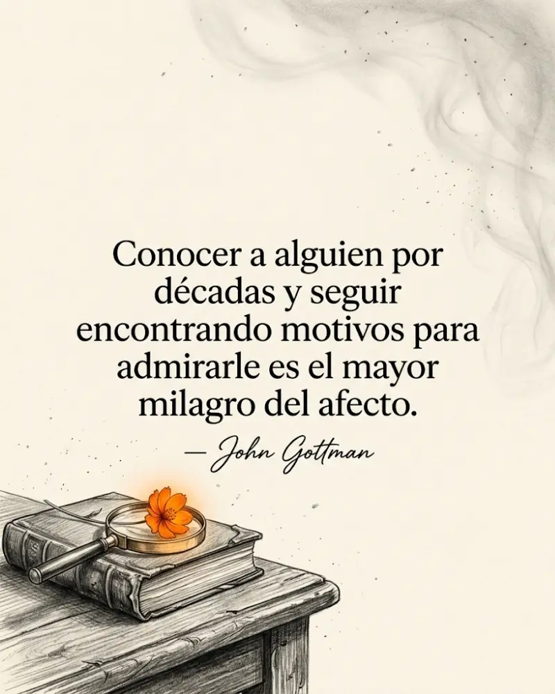 Libro, lupa y texto central para relaciones largas