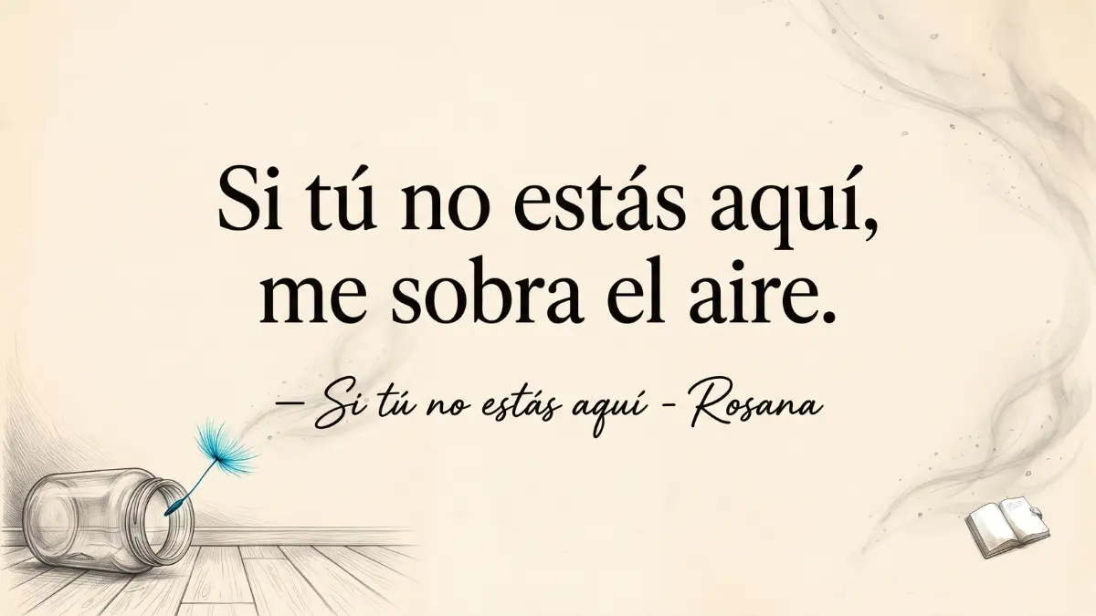 Rosana canciones de amor y una de sus frases