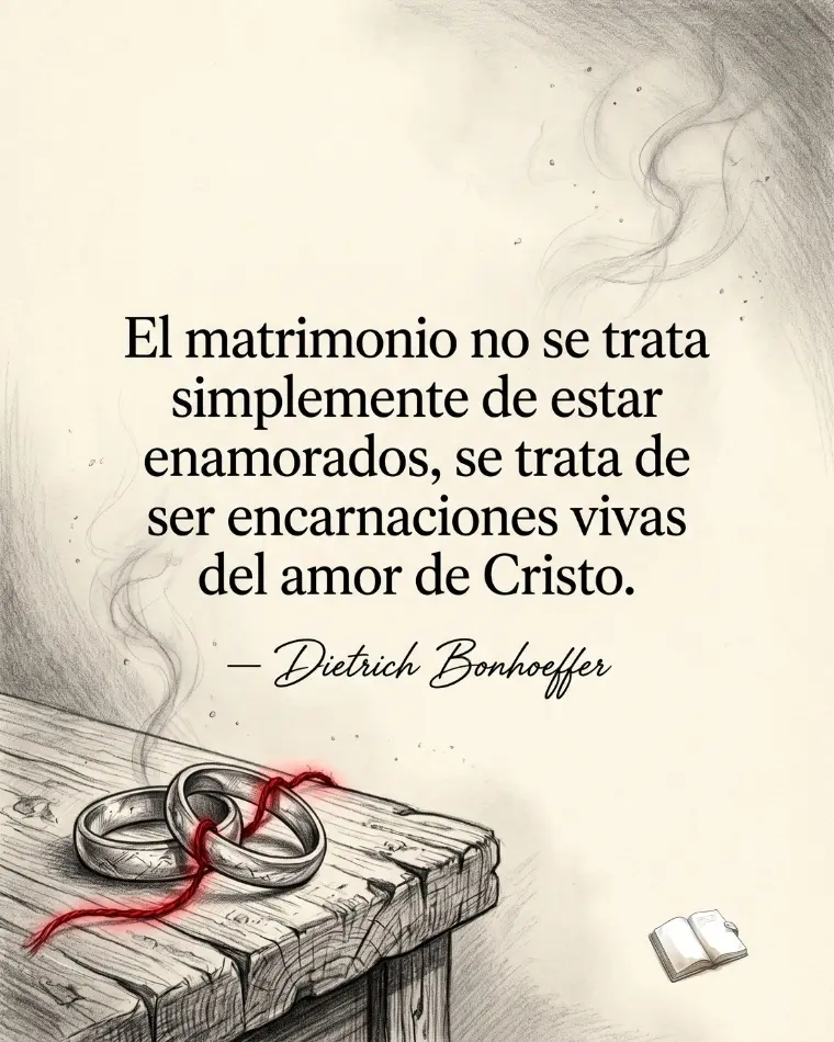 anillos juntos con frase de amor cristiano y biblico